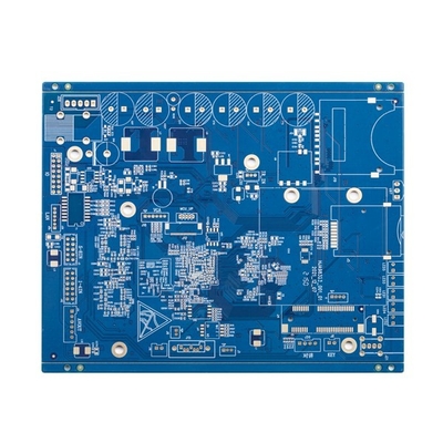 Blue Solder Mask Quick Turn PCB Boards Prototypes 4.8mil 1.6mm